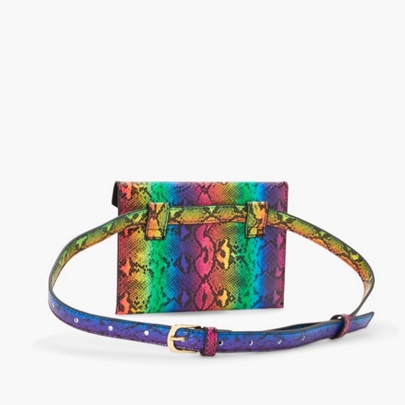 JustFab Flap multicolored Fannypack, NWT - Picture 4 of 8